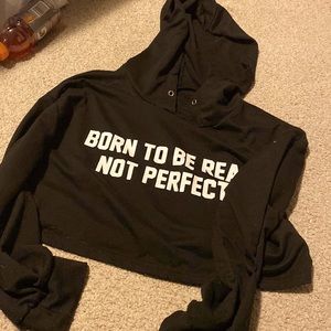 Wore this a lot when I was younger, cropped hoodie- small, and petite